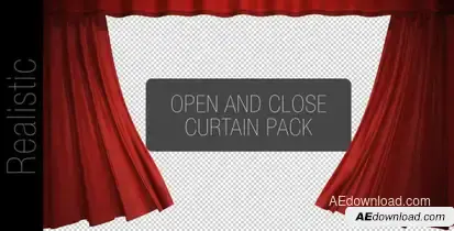 Curtain Open And Close Pack Video Displays template preview