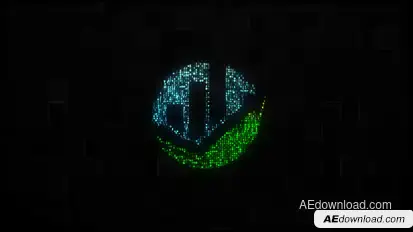 Cyber Logo Reveal Video Displays template preview