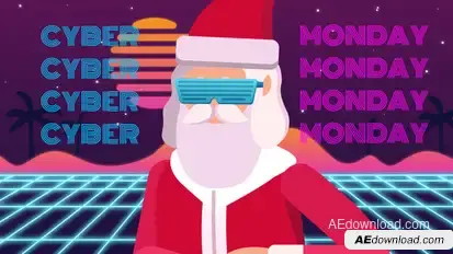 Cyber Monday Promo Video Displays template preview