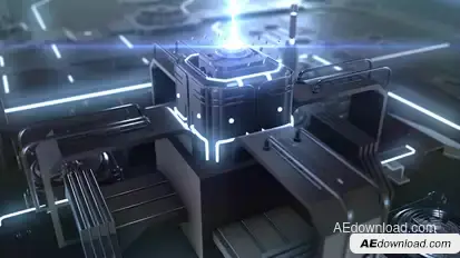Cyber Tech Core Logo Video Displays template preview