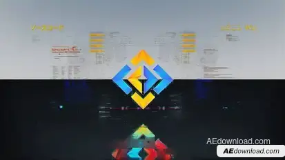 Cyberpunk Glitch Logo 2in1 Premiere Pro template preview