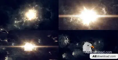 Dark Cinematic Opener Video Displays template preview