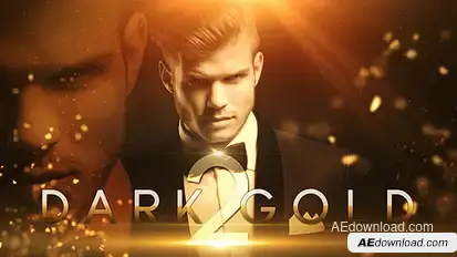 Dark Gold 2 Video Displays template preview