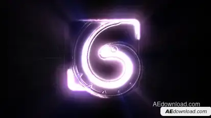 Dark Light Logo Reveal Video Displays template preview