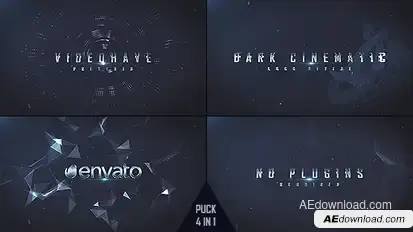Dark Logo Reveal Video Displays template preview