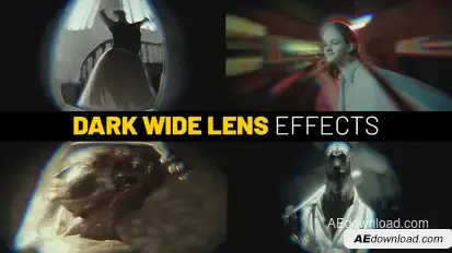 Dark Wide Lens | Premiere Pro Premiere Pro template preview
