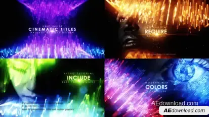 Deep Inside Cinematic Titles Video Displays template preview
