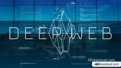 Deep Web. Unseen Side of the Internet Video Displays template preview