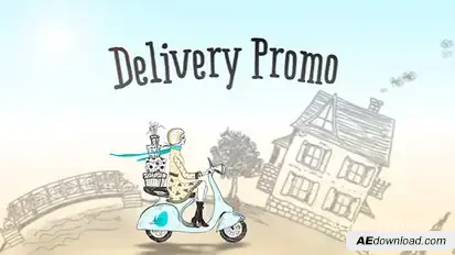 Delivery Promo | After Effects Template Video Displays template preview