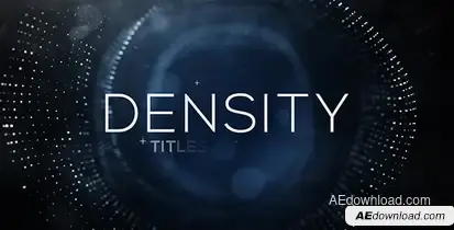 Density Titles Video Displays template preview