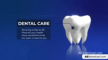 Dental care Video Displays template preview