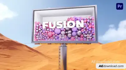 Desert Billboards Titles - Premiere Pro Premiere Pro template preview