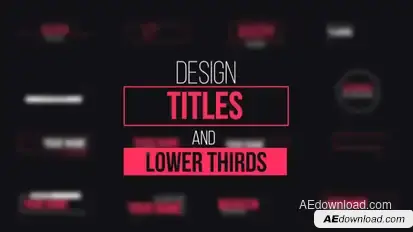Design Titles and Lower Thirds Video Displays template preview