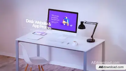 Desk Website Promo & App Promo Video Displays template preview