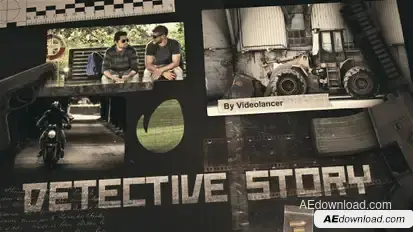Detective Story - Slideshow Video Displays template preview