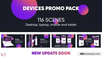 Devices Website Promo Pack Video Displays template preview