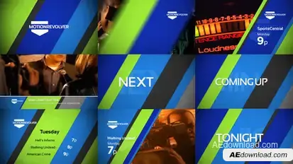 Diagonals Promo Package Video Displays template preview