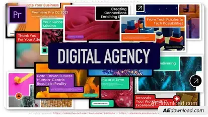 Digital Agency Slideshow Premiere Pro template preview