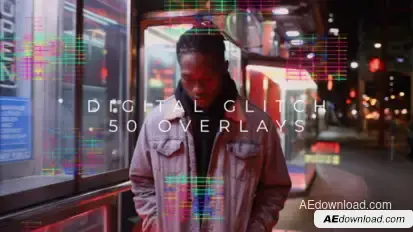 Digital Glitch Overlays | Premiere Pro Premiere Pro template preview