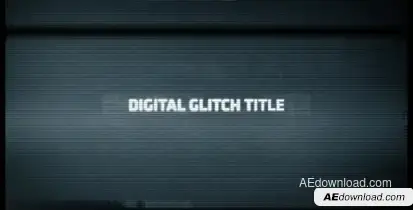 Digital Glitch Title Video Displays template preview