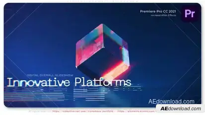 Digital Overall Slideshow Premiere Pro template preview