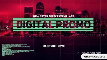 Digital Promo Video Displays template preview