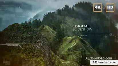 Digital Slideshow 4K Video Displays template preview