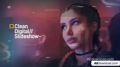 Digital Slideshow / Corporate Presentation / IT Technology Opener / Hi-Tech Futuristic Video Displays template preview