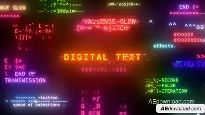 Digital Text Video Displays template preview