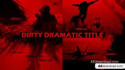 Dirty Dramatic Title Video Displays template preview