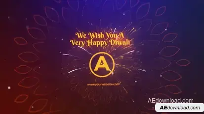 Diwali Message Mogrt Premiere Pro template preview