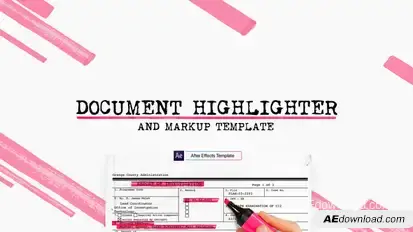 Document Highlighter Video Displays template preview