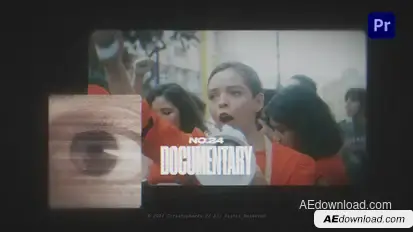 Documentary Intro Premiere Pro template preview