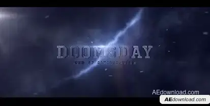 Doomsday Title design Video Displays template preview