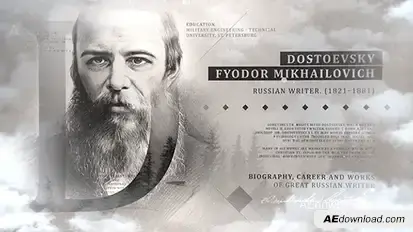 Double Exposure History Opener Video Displays template preview