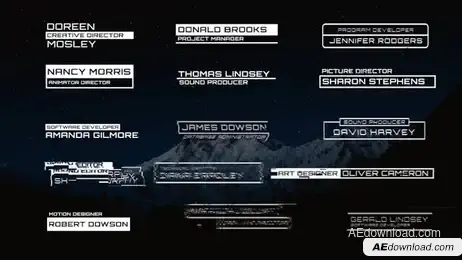 15 Glitch Lower Thirds Freebies template preview