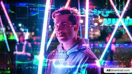 24 Digital Glitch Transition Freebies template preview