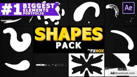2D Cartoon Shapes Freebies template preview