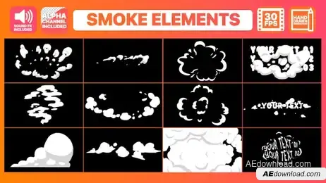 2D Cartoon Smoke Freebies template preview