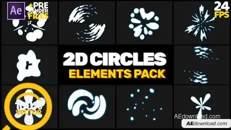 2D Circles Pack Freebies template preview