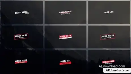 40 Lower Thirds Freebies template preview