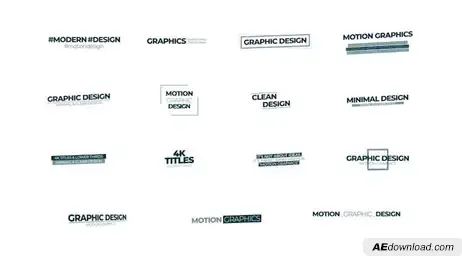 4K Titles & Lower Thirds Freebies template preview
