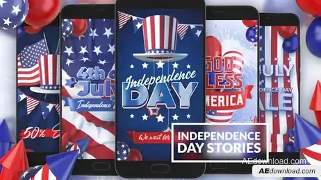 4th Of July Instagram Stories Freebies template preview