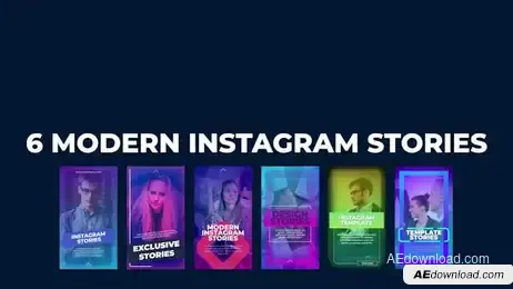 6 Modern Instagram Stories Freebies template preview