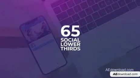 65 Social Media Lower Thirds Freebies template preview