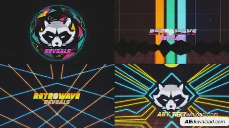 80's Retro Logo Reveal Kit Freebies template preview