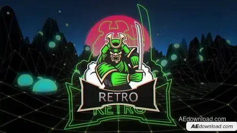 80s Retro Logo Freebies template preview