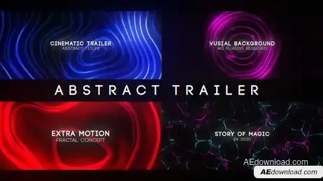 Abstract Trailer Freebies template preview