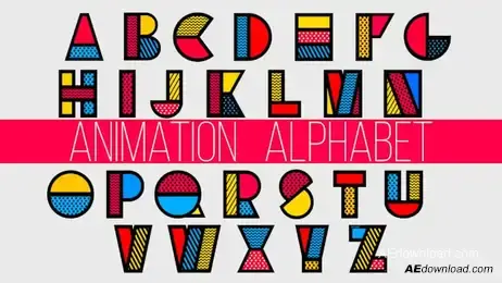 Animation Alphabet Freebies template preview
