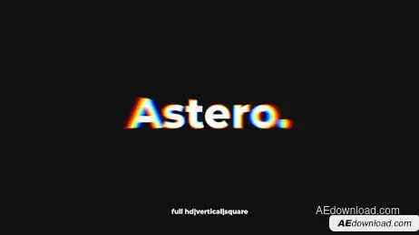 Astero - Dynamic Typo Opener Freebies template preview